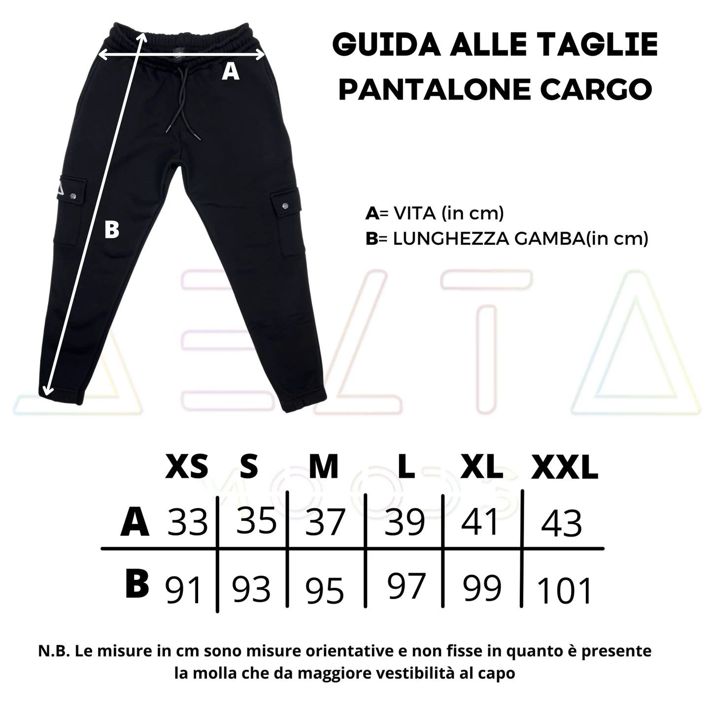 Pantalone tuta cargo