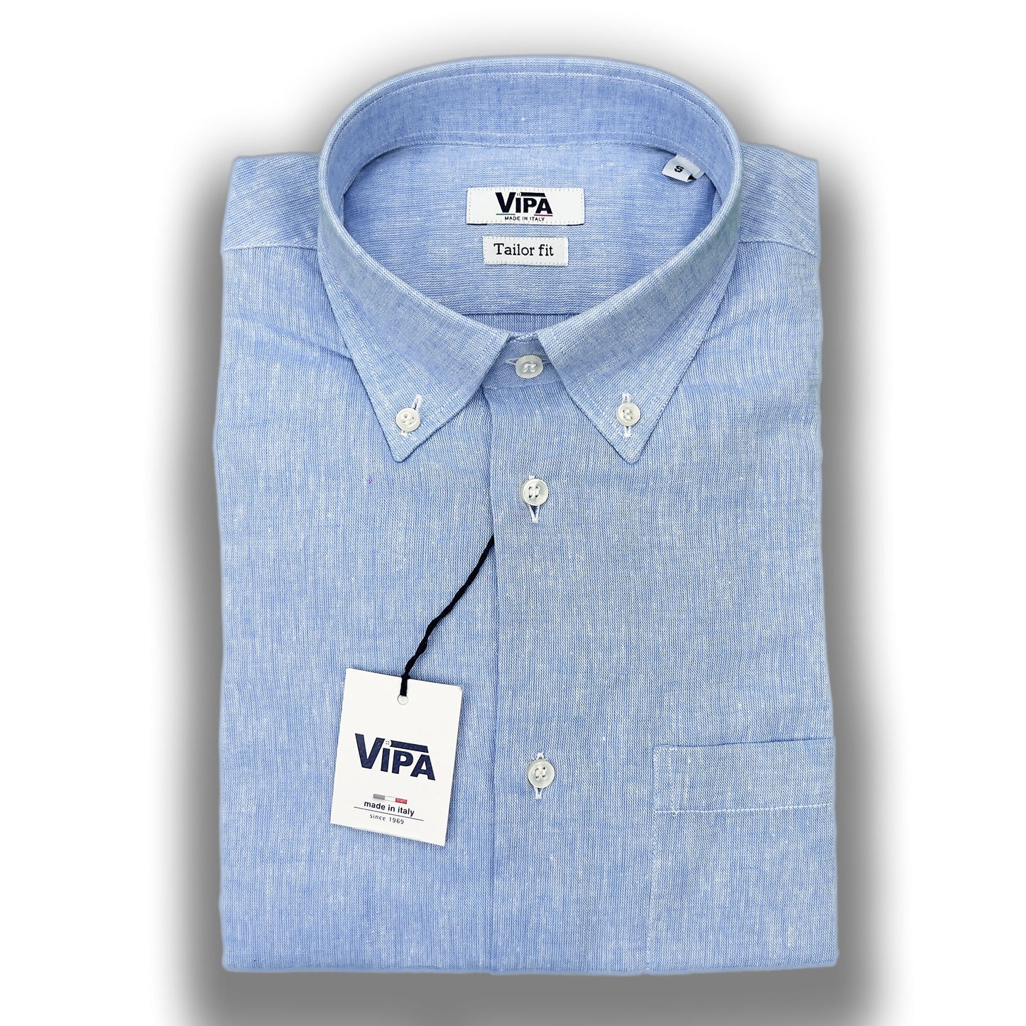 Camicia lino botton down VIPA