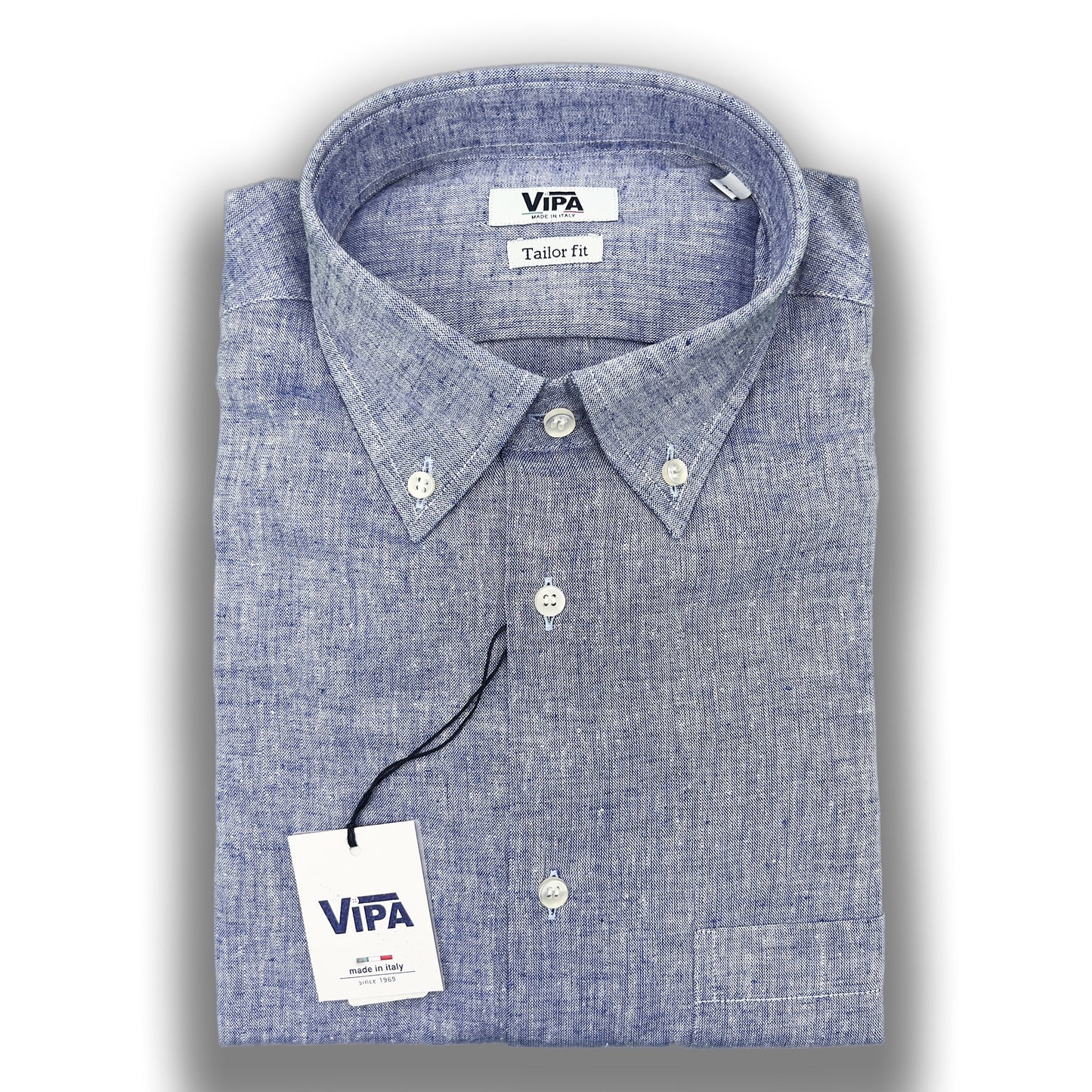 Camicia lino botton down VIPA