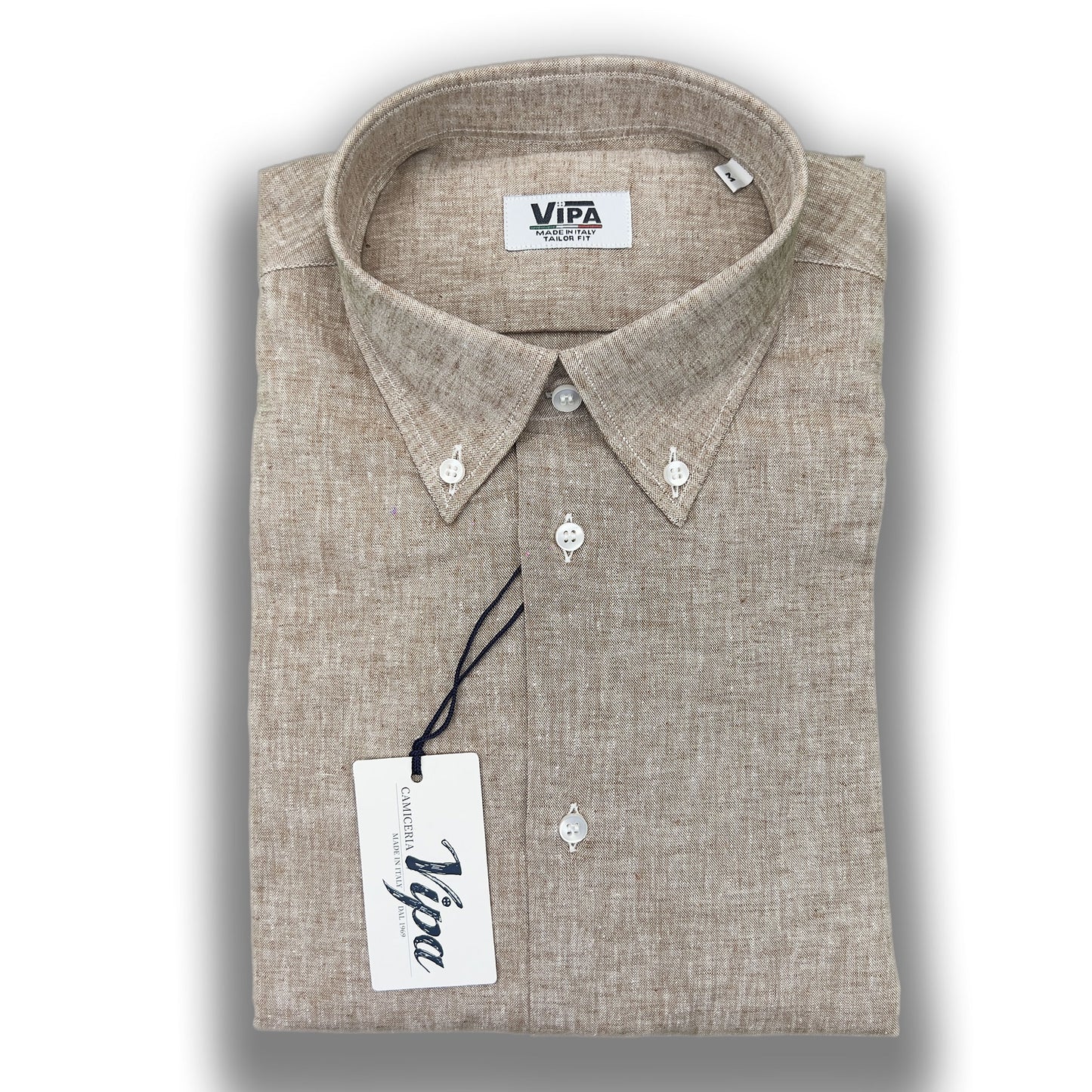 Camicia lino botton down VIPA