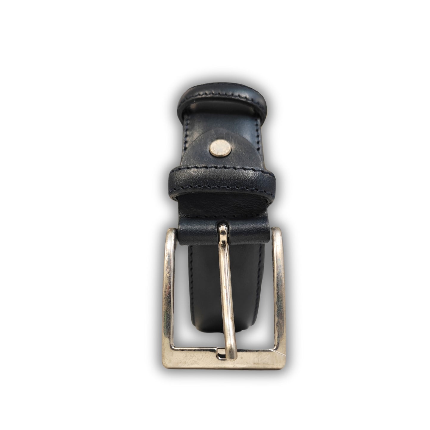 Cintura in pelle con cuciture INTARSI