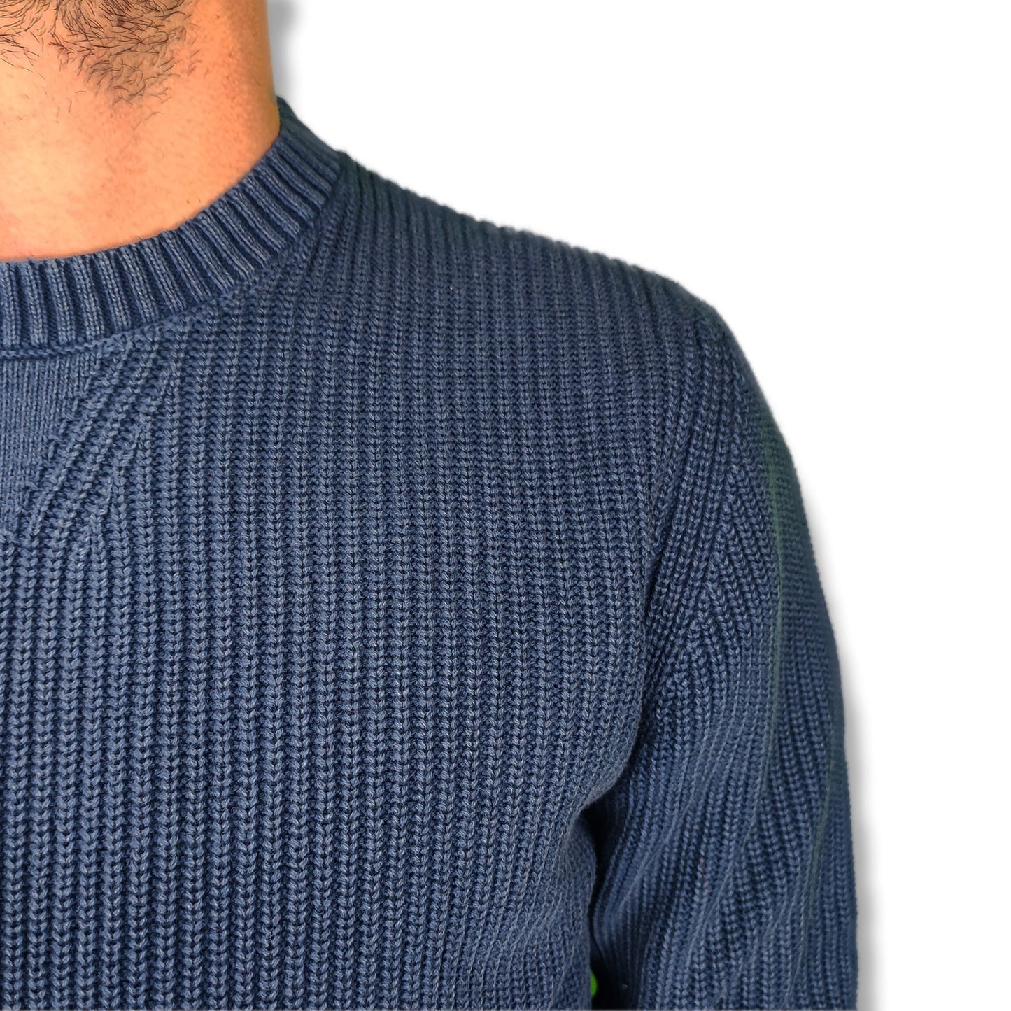 Maglia girocollo a costine CRANBERRY.