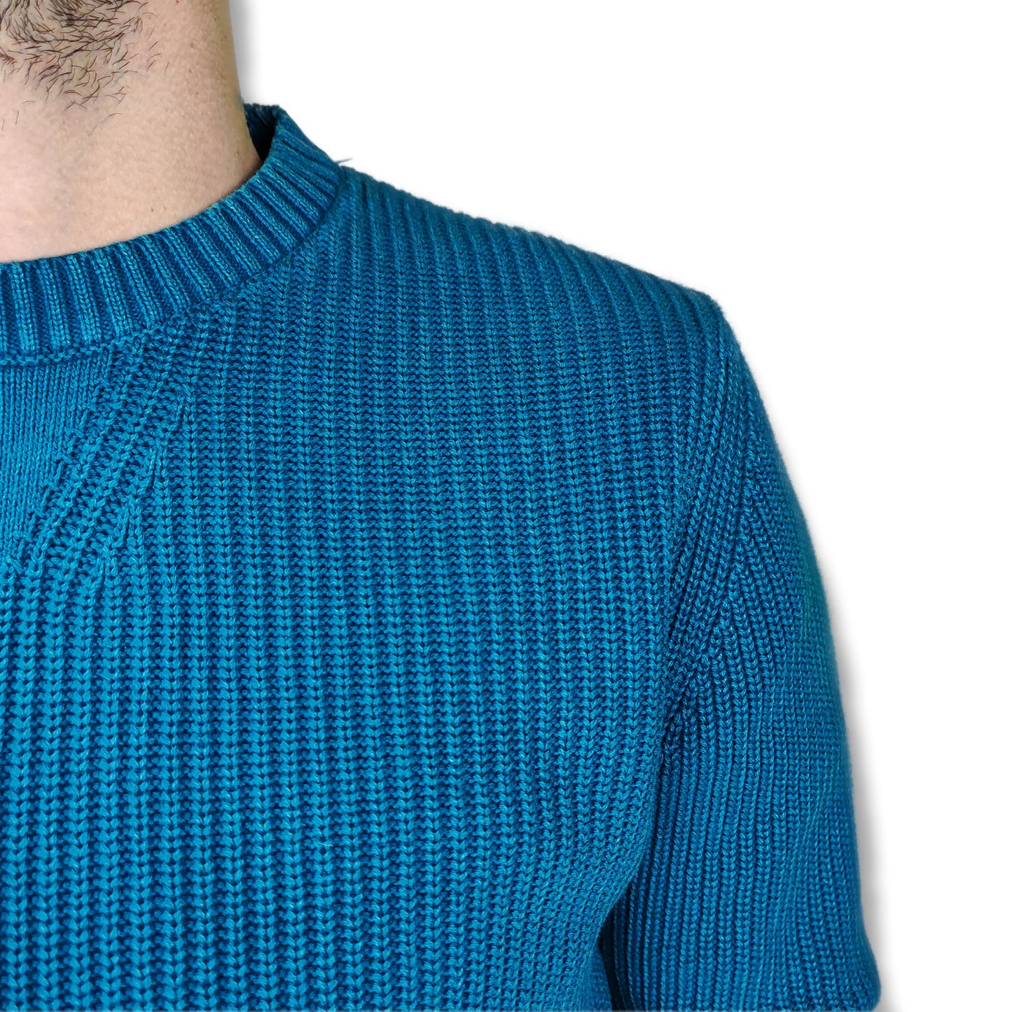 Maglia girocollo a costine CRANBERRY.