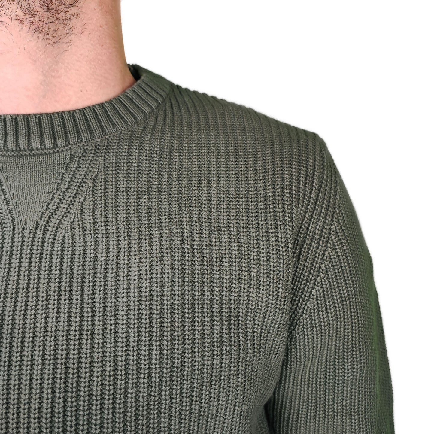 Maglia girocollo a costine CRANBERRY.