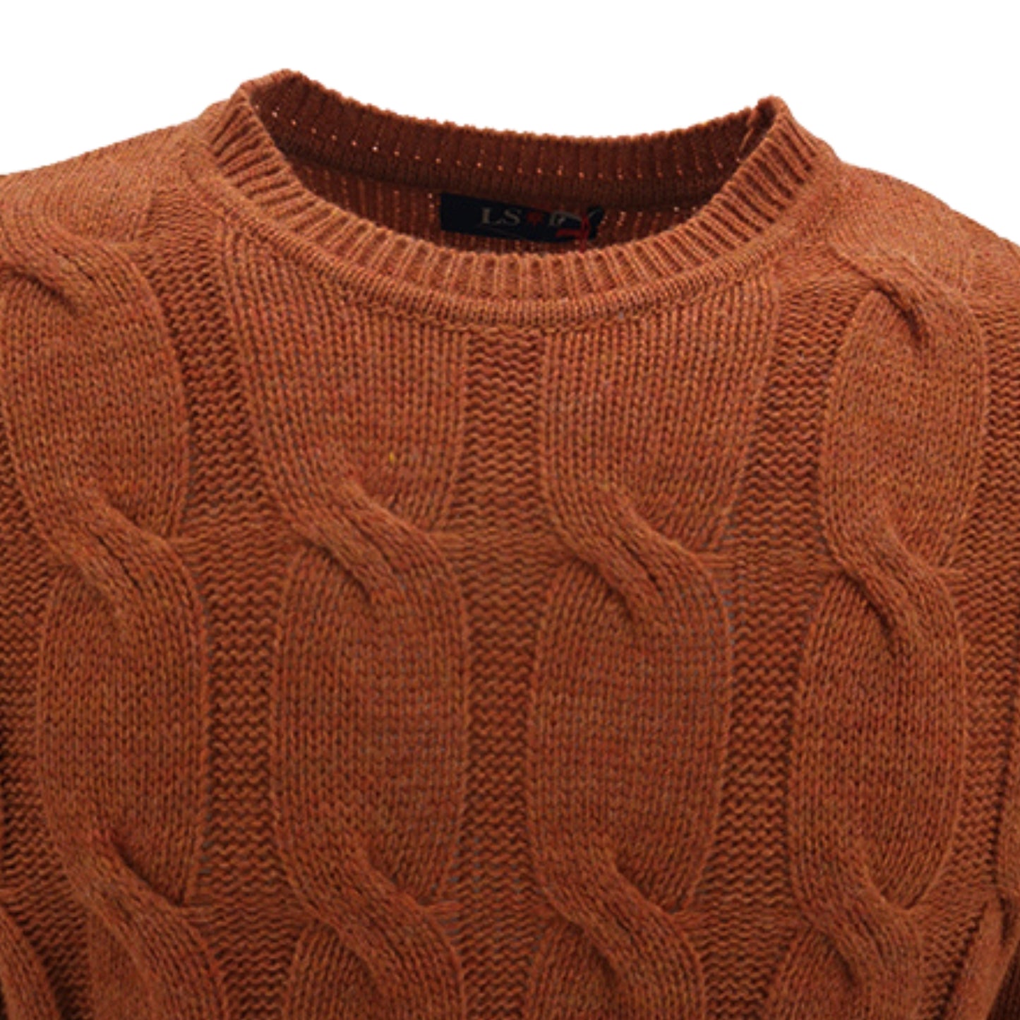 Maglia girocollo in trecce LSB