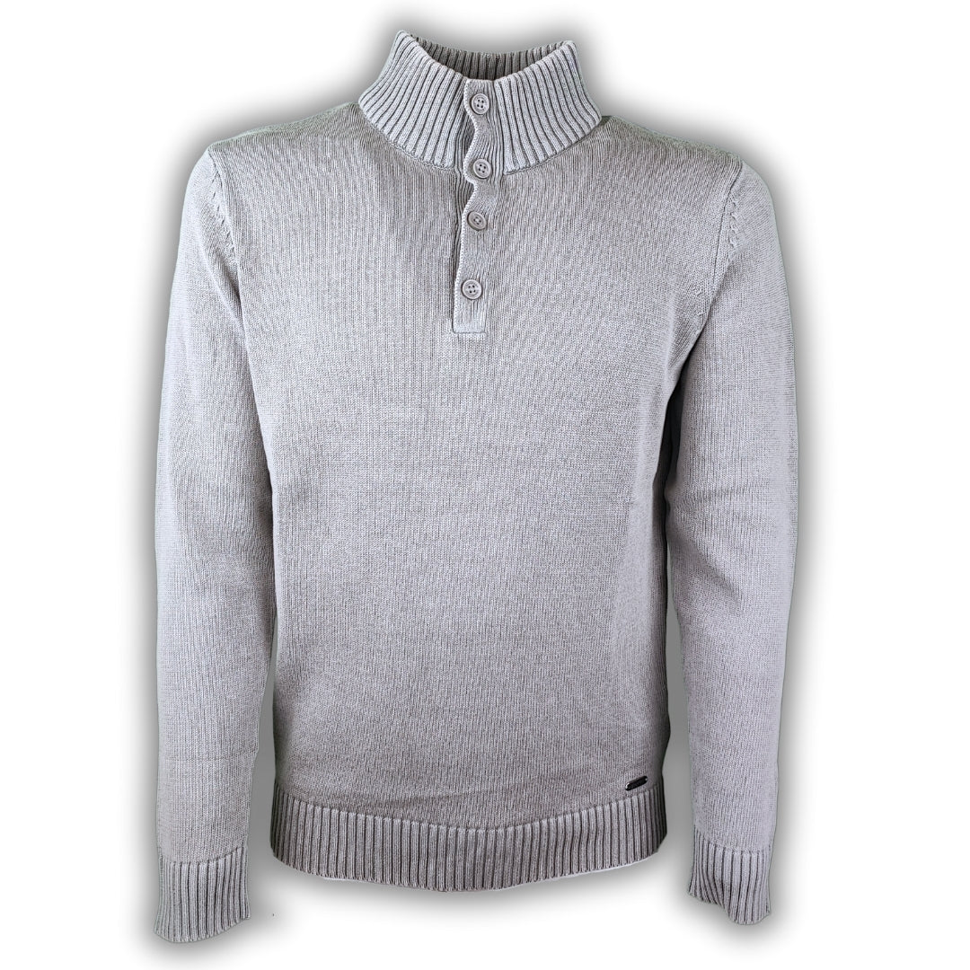 Maglia mezzo collo con bottoni CRANBERRY.