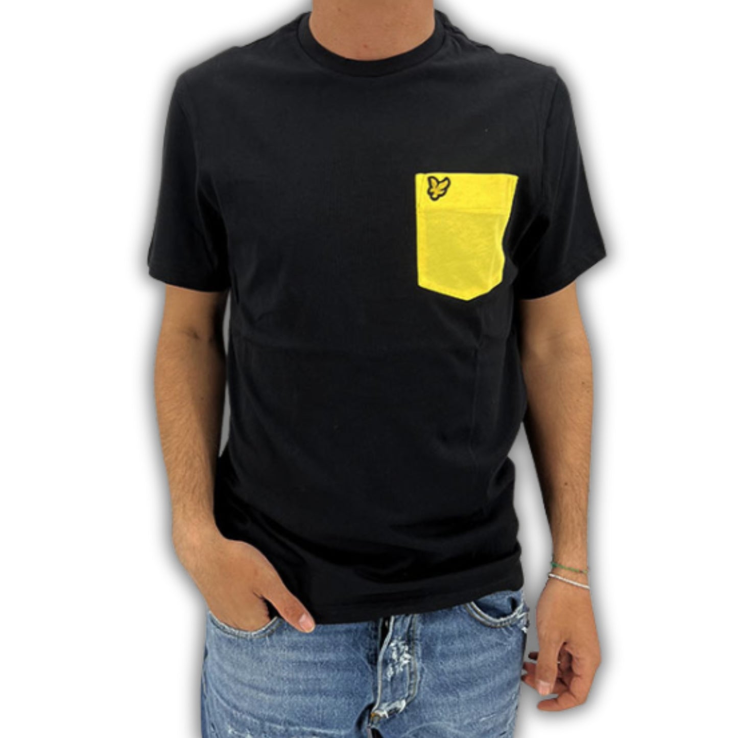 T-shirt contrast poket LYLE&SCOTT