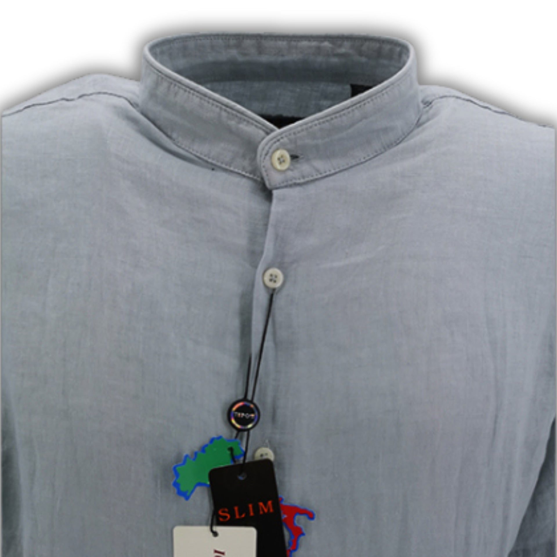 Camicia lino collo coreano TIPO'S – TheDeltaStore