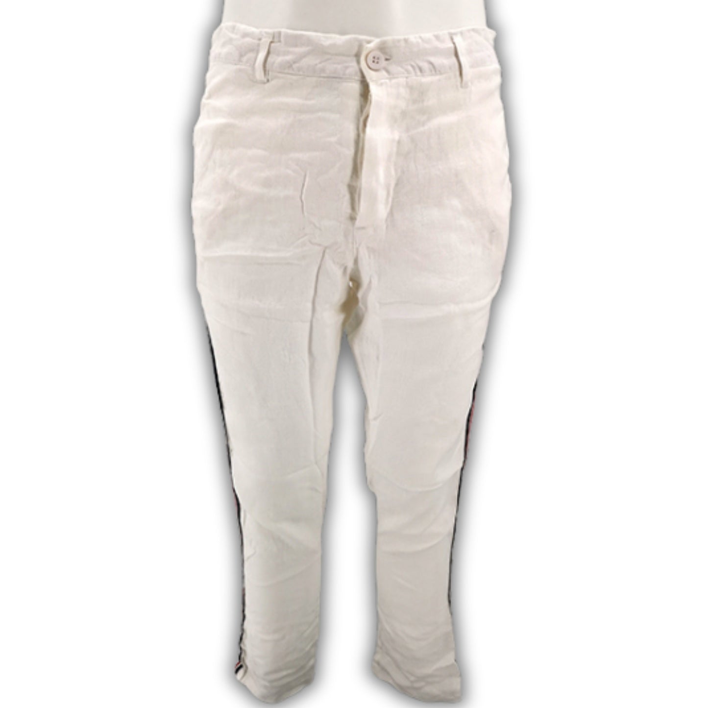 Pantalone di lino con striscia laterale ALWAYS JEANS