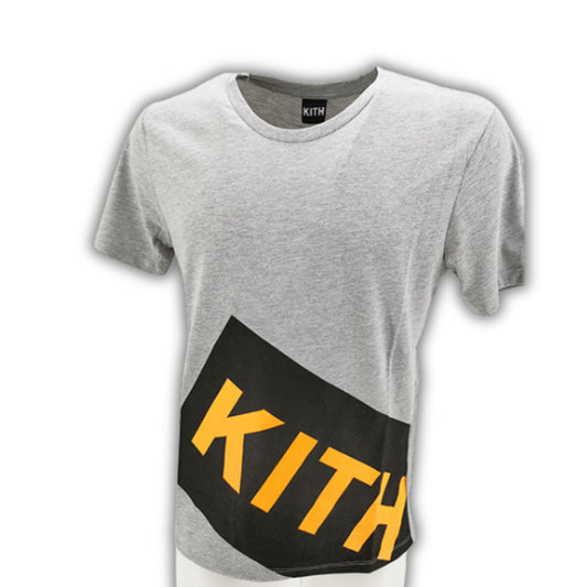 T-shirt con logo fluo KITH