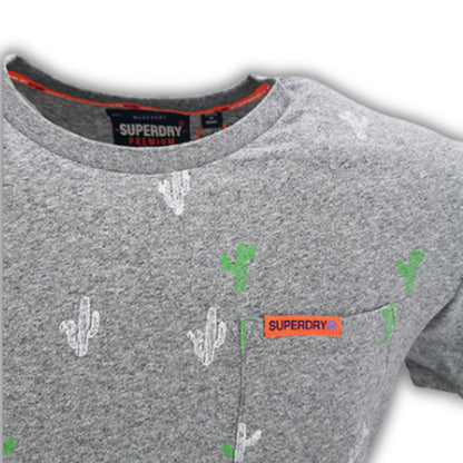 T-shirt con texture SUPERDRY